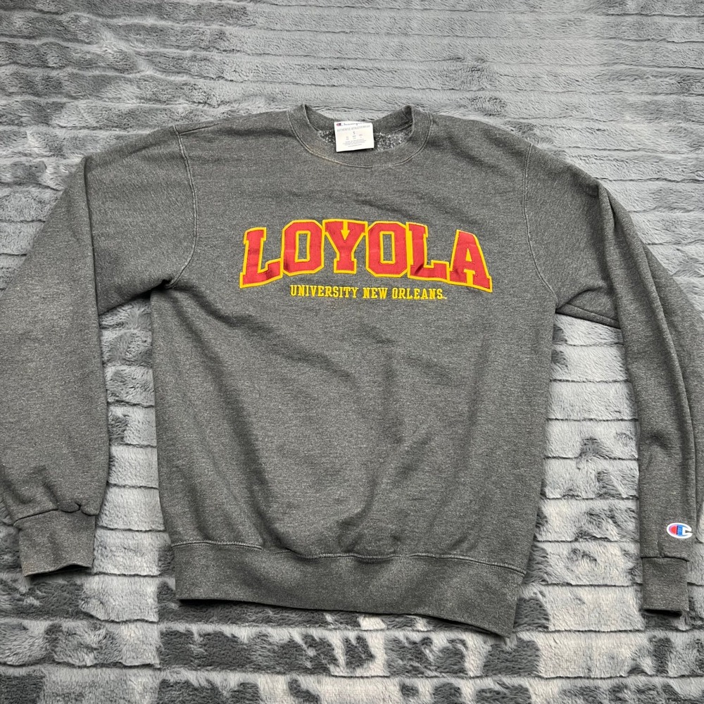 Champion Loyola University New Orleans Sweatshirt Gray Small 11958
